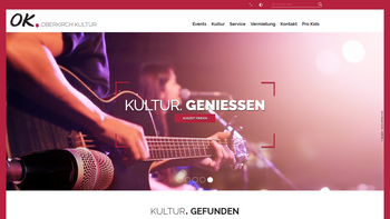 Startseite von der Homepage